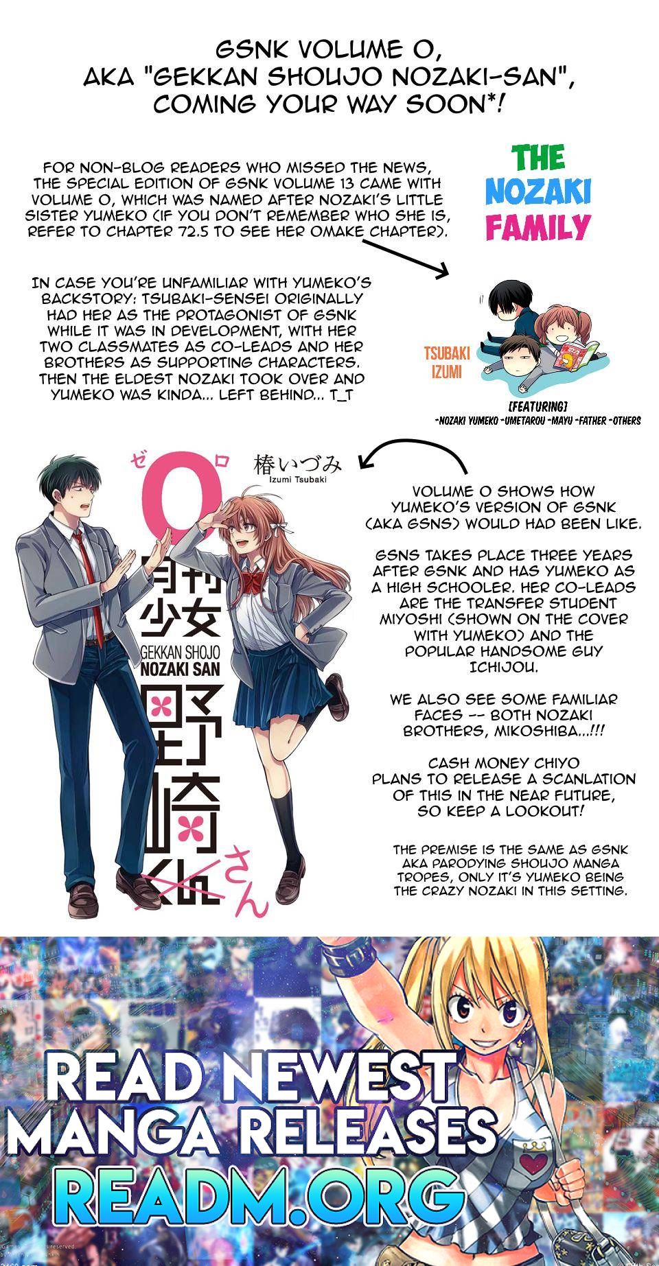 Gekkan Shojo Nozaki-kun Chapter 128 18